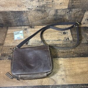 Concealed Carry Gun Tote'n Mamas Distressed Leather Crossbody Purse RFID